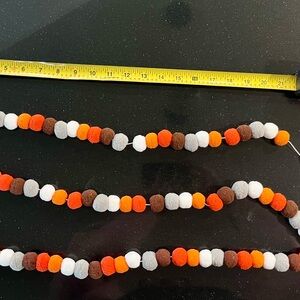 Fall Autumn Thanksgiving Colorful Pom Pom Garland Home Decor Decoration